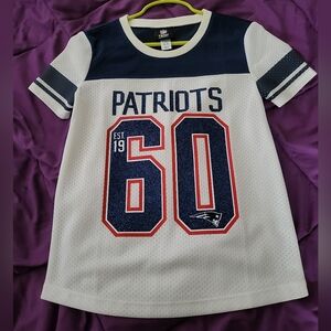 Patriots Kids Shirt - Navy and White